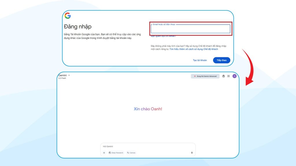 Cách sử dụng Gemini trên máy tính